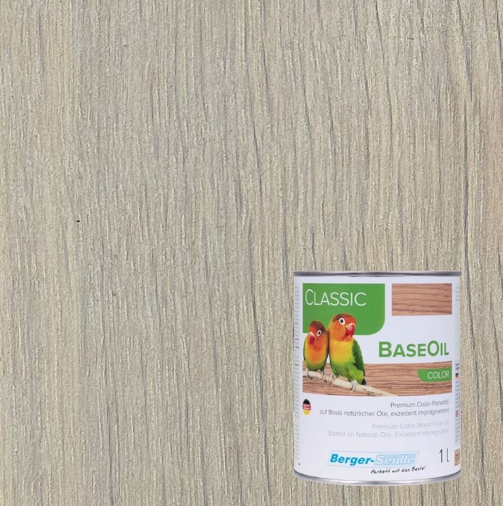 Масло для пола Berger-Seidle BaseOil Color цвет Pearl White / Perlweiss полуматовое 1 л